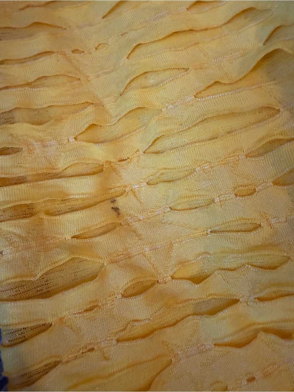 Cartise Yellow Textured Bodycon Dress Size 6 Y2K Cocktail Party Statement - Picture 9 of 9